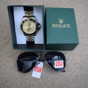 Rolex Submarine + Gafas Rayban + Caja